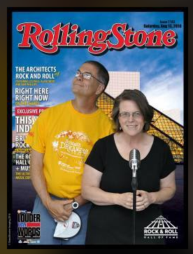 Rolling Stone magazine cover with Catherine and Coach Mark